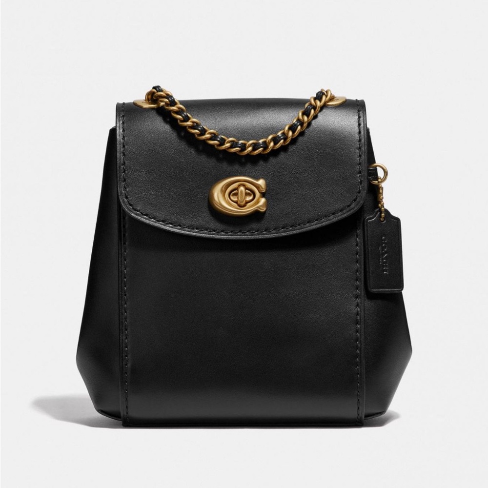 Coach Parker Convertible Backpack 16 Black/Brass